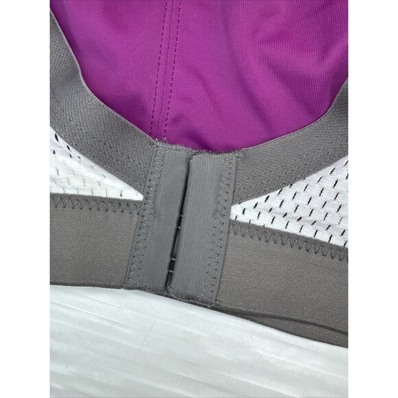 Syrokan Ultra Sports Bra Wireless High Impact Workout Purple White Gray Size 42E - Picture 7 of 9